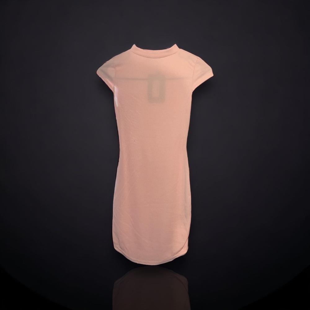 PLT High Neck Ribbed Bodycon Dress